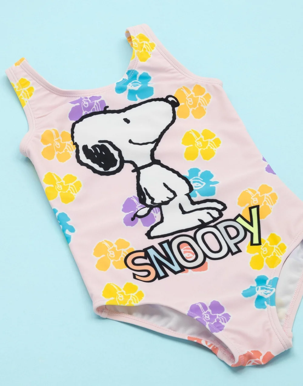 Peanuts Snoopy Kids Pink 1 Piece Swimsuit (18 Months-8 Years) - 18 - 24 Months Image 3
