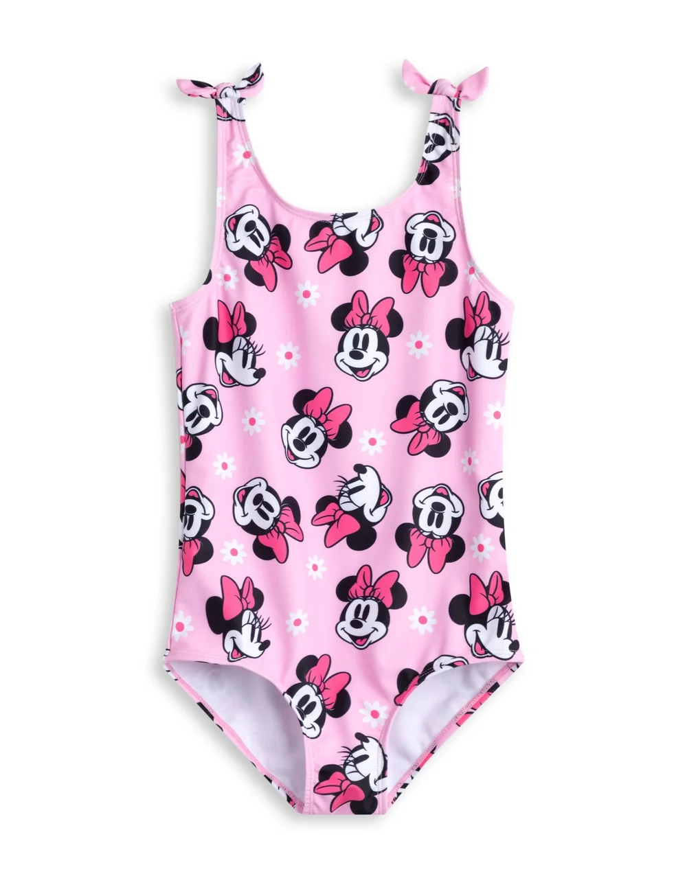 Disney Minnie Mouse Kids Pink 1 Piece Swimsuit (18 Months-8 Years) - 18 - 24 Months Image 1