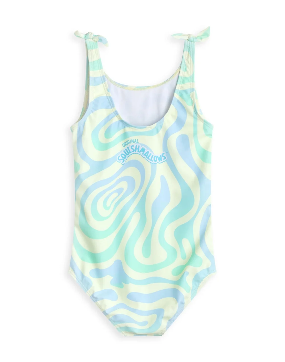 Vanilla Underground Squishmallows Kids Yellow 1 Piece Swimming Costume (5-14 Years) - Age 13-14 Years Image 2