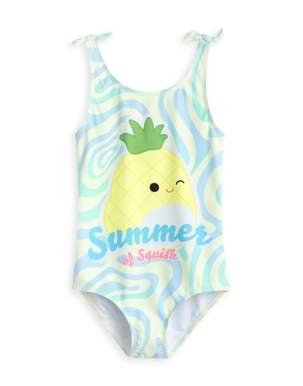 Vanilla Underground Squishmallows Kids Yellow 1 Piece Swimming Costume (5-14 Years) - Age 13-14 Years Image 1