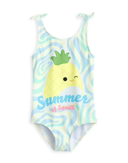 Vanilla Underground Squishmallows Kids Yellow 1 Piece Swimming Costume (5-14 Years) - Age 13-14 Years Image 1