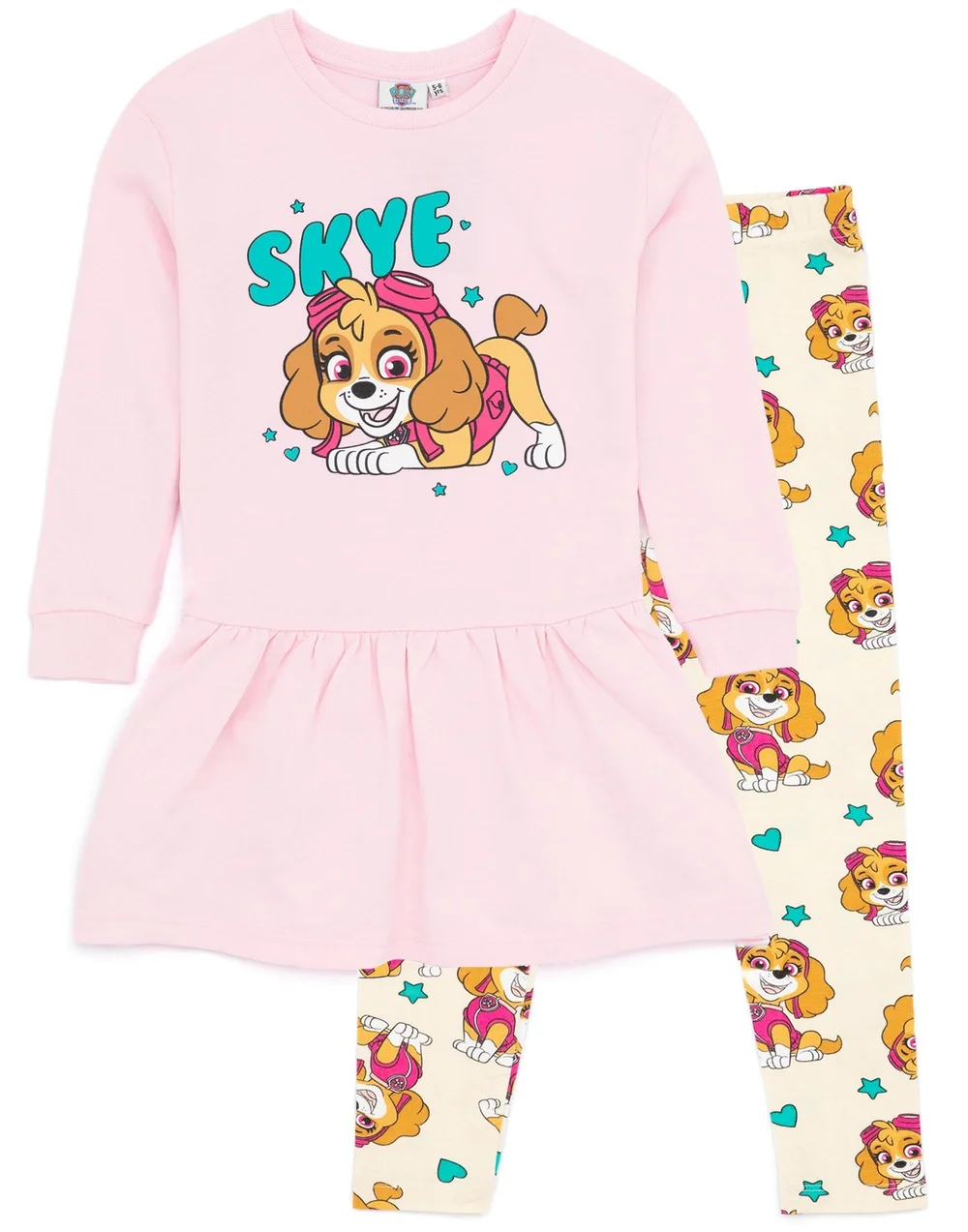 Paw Patrol Skye Kids Dress & Leggings Set (2-7 Years) - Age 5-6 Years Image 1
