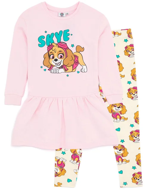 Paw Patrol Skye Kids Dress & Leggings Set (2-7 Years) - Age 5-6 Years Image 1