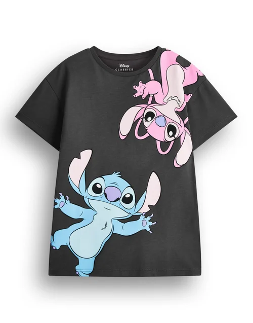 Vanilla Underground Disney Stitch Kids T-Shirt and Shorts Set (5-14 Years) - Age 13-14 Years Image 3