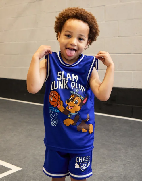 Vanilla Underground Paw Patrol Chase Kids Blue Basketball Set (2-7 Years) - Age 3-4 Years Image 1