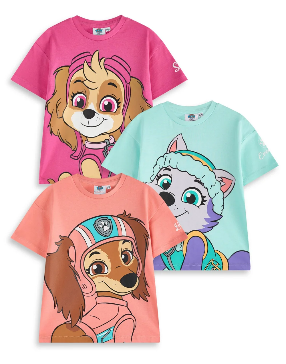 Vanilla Underground Paw Patrol Kids T-Shirts 3 Pack (2-7 Years) - Age 4-5 Years Image 1