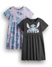 Vanilla Underground Disney Stitch Kids Dresses 2 Pack (5-14 Years) - 7-8 Yrs Image 1