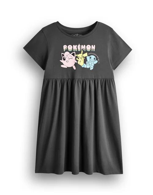 Vanilla Underground Pokemon Kids Dresses 2 Pack (4-14 Years) - 7-8 Yrs Image 3