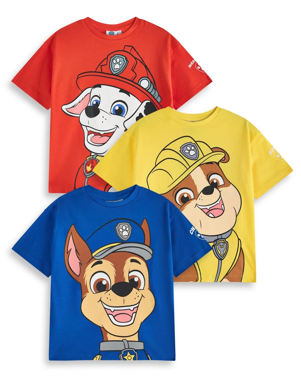 Vanilla Underground Paw Patrol Kids T-Shirts 3 Pack (2-7 Years) - Age 3-4 Years Image 1