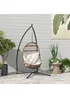 Outsunny Hammock Chair Stand Steel Frame Hammock Stand Only Black - One Size Image 1