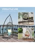 Outsunny Hammock Chair Stand Steel Frame Hammock Stand Only Black - One Size Image 4