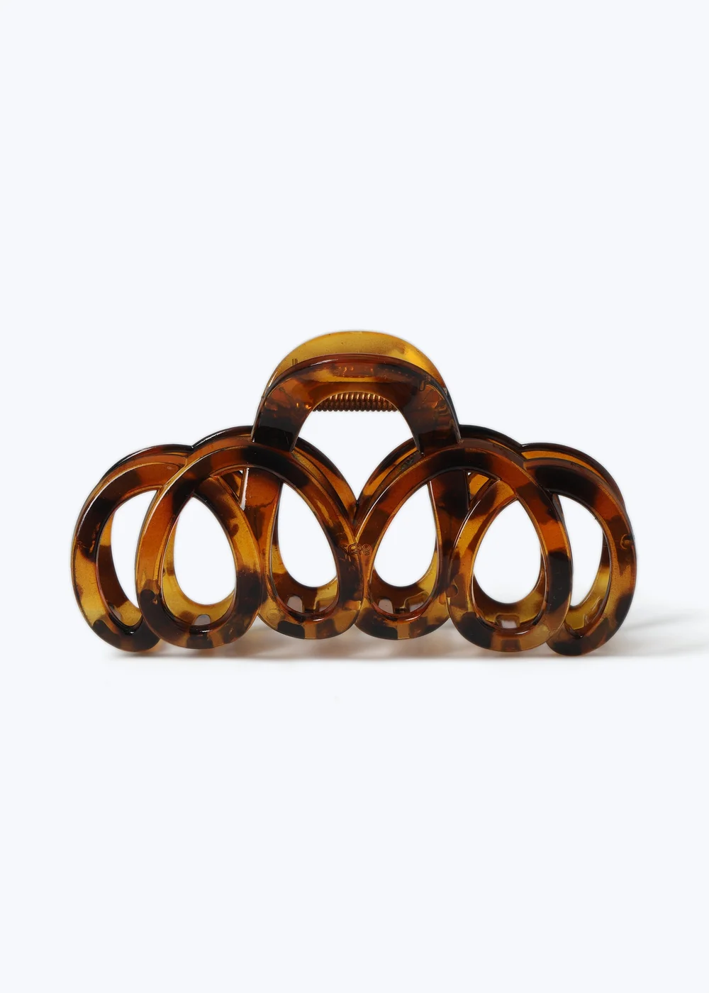 Muse Brown Oversized Loop Claw Clip - One Size Image 1