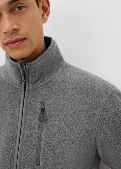 Souluxe Grey Funnel Neck Fleece - M Image 3