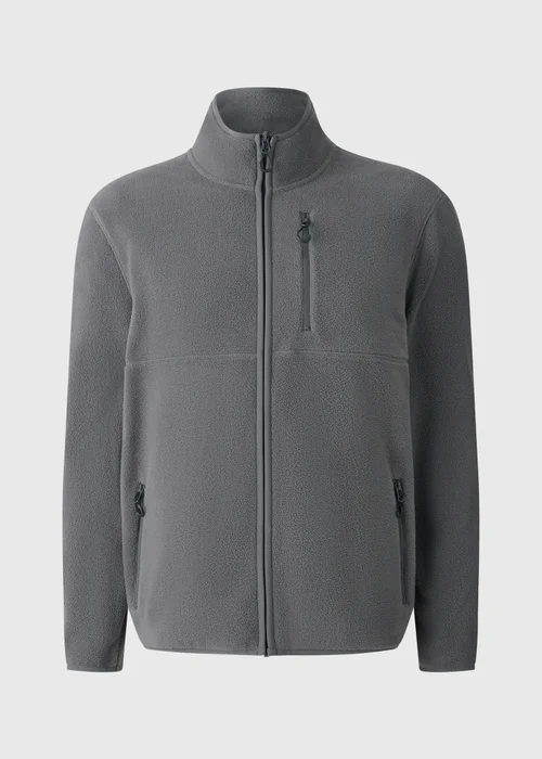 Souluxe Grey Funnel Neck Fleece - M Image 4