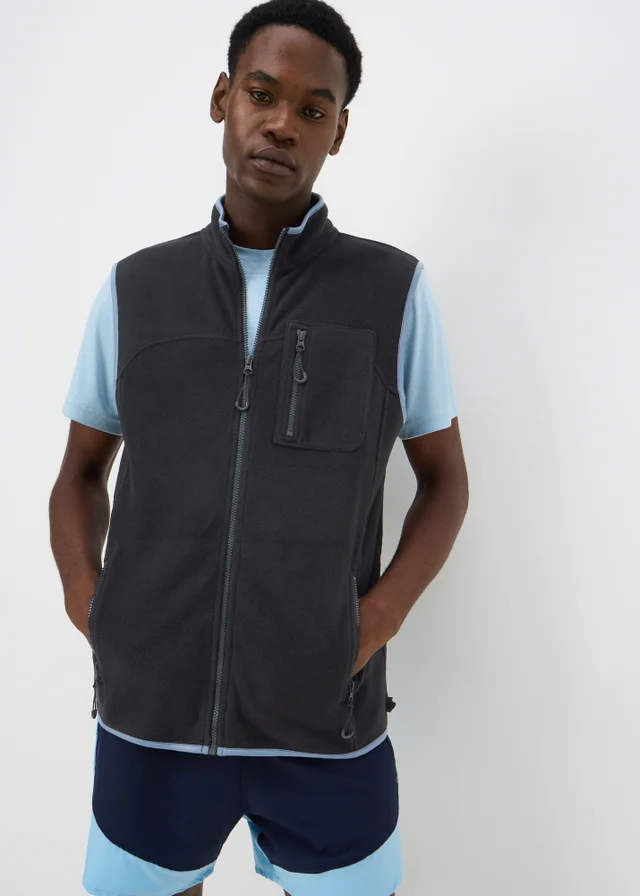 Souluxe Black Fleeced Gilet
