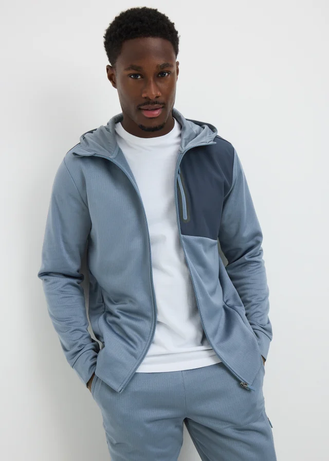 Souluxe Blue Zip Up Jacket