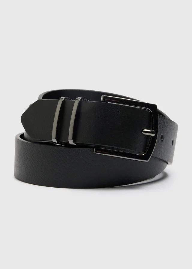 Black Leather Keeper Belt