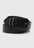 Black Leather Keeper Belt - 2XL/3XL Image 1