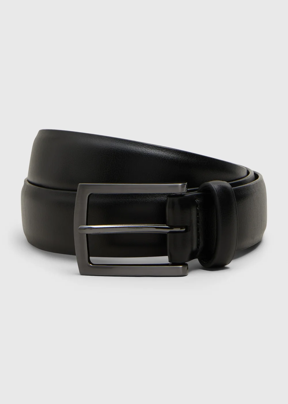Black Faux Leather Belt - 2XL/3XL Image 1
