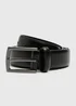 Black Faux Leather Belt - 2XL/3XL Image 1