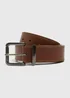 Brown Leather Jeans Belt - 2XL/3XL Image 1