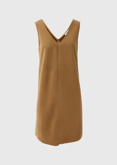 Tan Pinafore Dress - 20 Image 4
