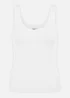 Yumi White Fine Knit Vest Top - Small Image 2