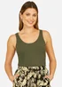 Yumi Green Fine Knit Vest Top - Medium Image 2
