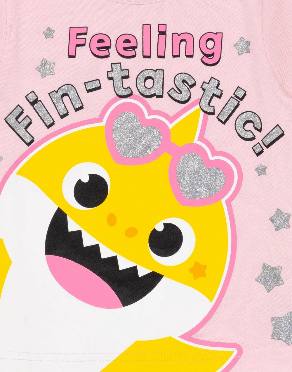 Baby Shark Kids Pink Shortie Pyjamas (12 Months-5 Years) - Age 3-4 Years Image 2