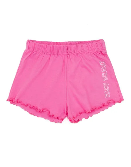 Baby Shark Kids Pink Shortie Pyjamas (12 Months-5 Years) - Age 3-4 Years Image 4