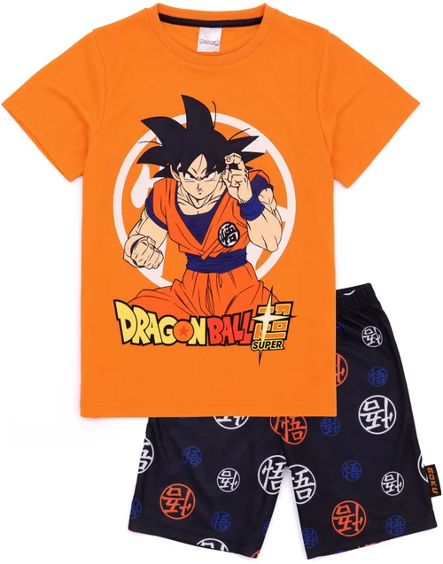 Dragon Ball Z Goku Kids Shortie Pyjamas (5-14 Years) - Age 11-12 Years Image 1