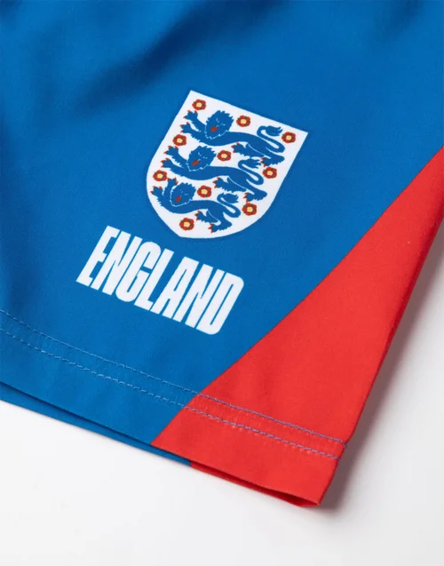 Vanilla Underground England Football Kids Blue Swim Shorts (2-10 Years) - Age 2-3 Years Image 3