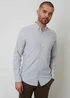 Threadbare Soft Green Oxford Cotton Slim Fit Long Sleeve Shirt - M Image 1