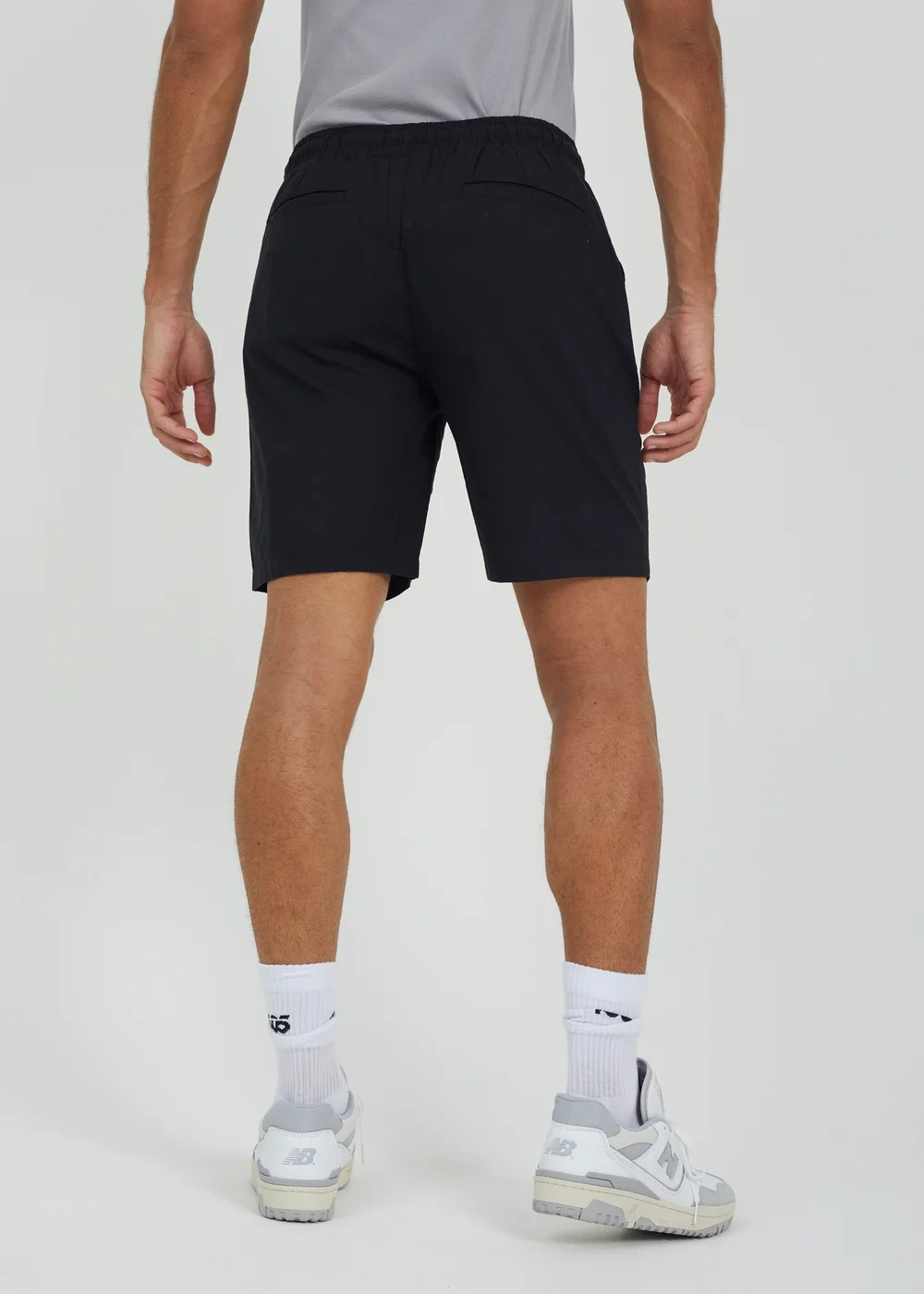 Brave Soul Black Cotton Elasticated Waist Shorts - S Image 2