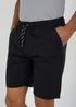 Brave Soul Black Cotton Elasticated Waist Shorts - S Image 3