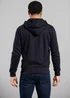 French Connection Navy Cotton Blend Zip Hoody - Large Image 2