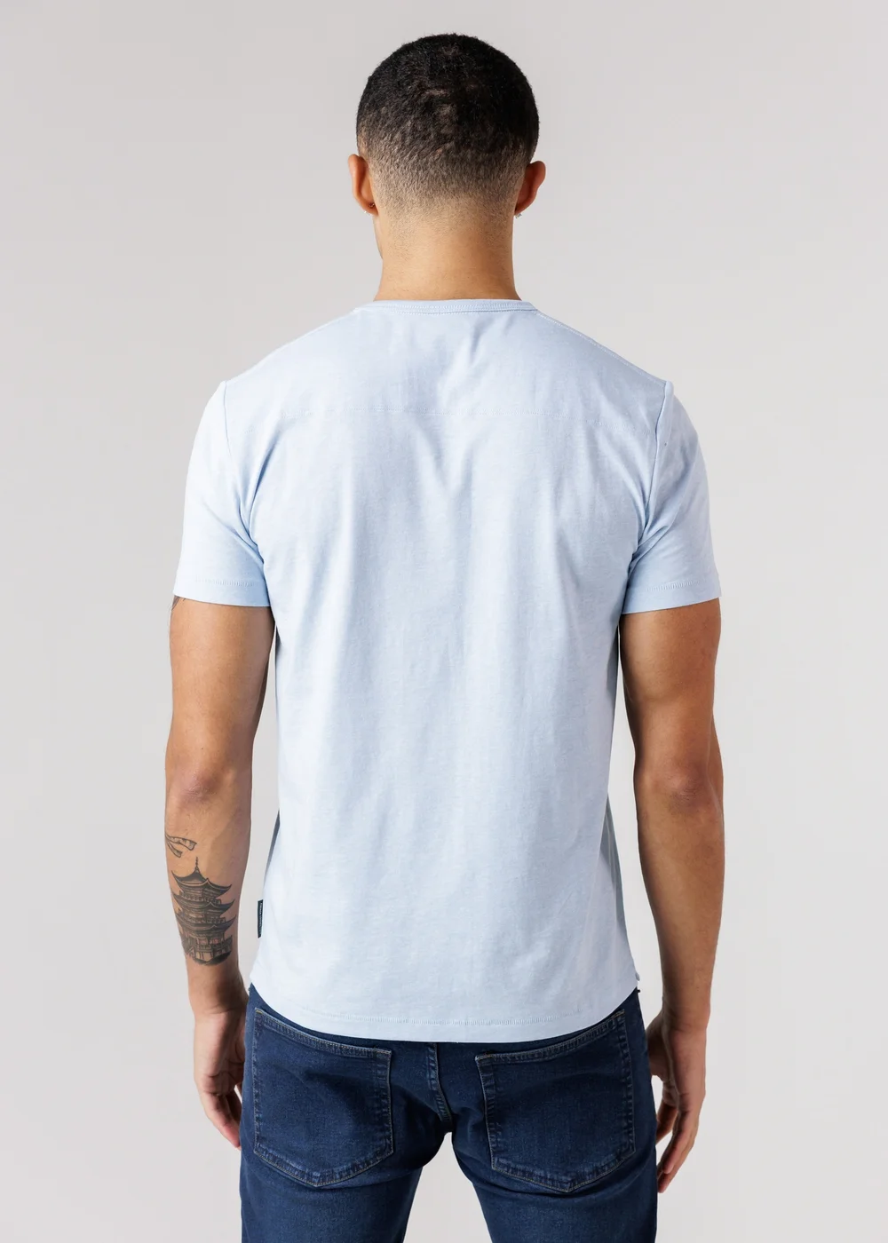 French Connection Blue 3 Pack Cotton Crew Neck Short Sleeve T Shirts - XL Image 3