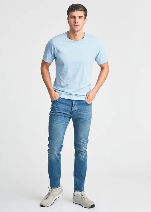 French Connection Blue 5 Pack Cotton Crew Neck Short Sleeve T Shirts - Large Image 4