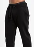 French Connection Black Cotton Blend Joggers - L Image 4