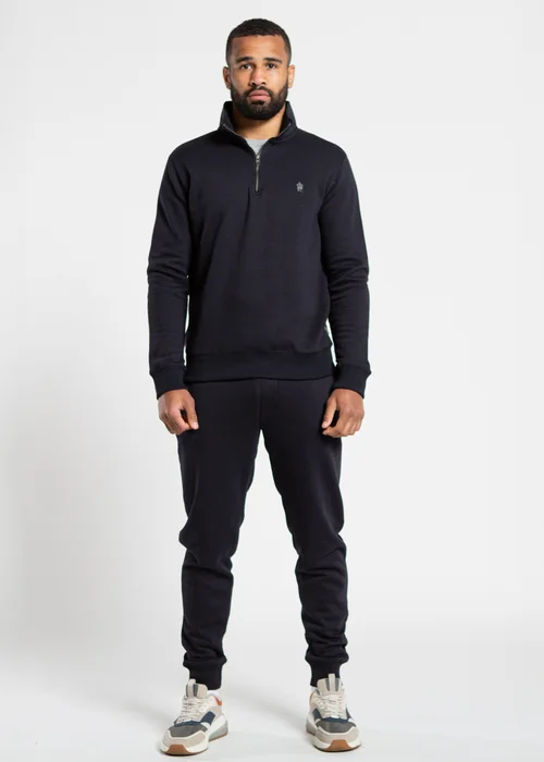 French Connection Navy Cotton Blend Joggers - XL Image 3