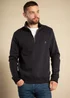 French Connection Navy Cotton Blend Half Zip Jumper - Small Image 4