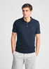French Connection Blue 3 Pack Cotton Short Sleeve Polo Shirts - XXL Image 2