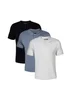 French Connection Blue 3 Pack Cotton Short Sleeve Polo Shirts - XXL Image 1