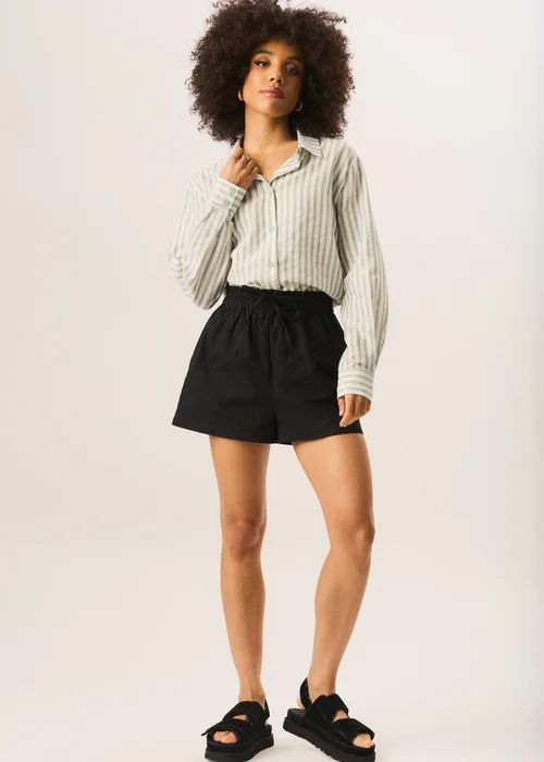 Gini London Black Draw String Short - 14 Image 1