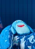 Catherine Lansfield Sheldon the Shark 3D Blue Shaped Cushion (46x42cm) - One Size Image 3