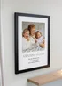 Personalised Memento Company Square Photo Upload Black Poster Frame - One Size Image 3