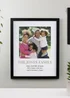 Personalised Memento Company Square Photo Upload Black Poster Frame - One Size Image 4