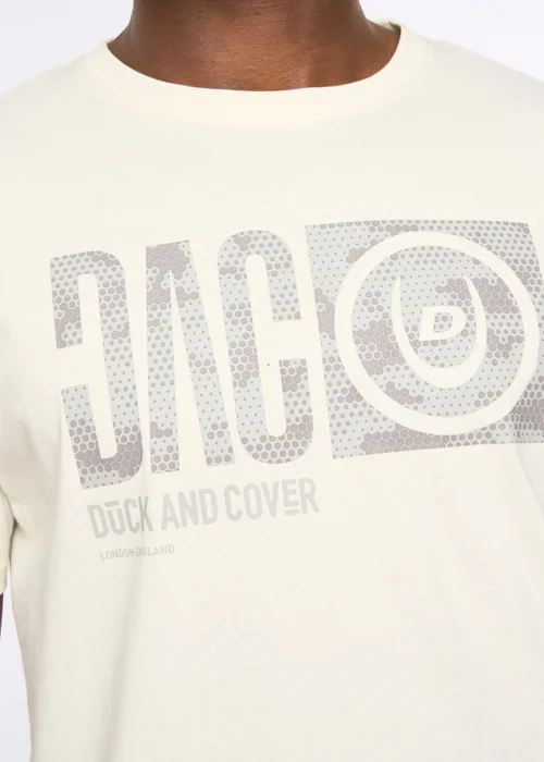 Duck & Cover Off White Hexocamo T-Shirt - Large Image 4