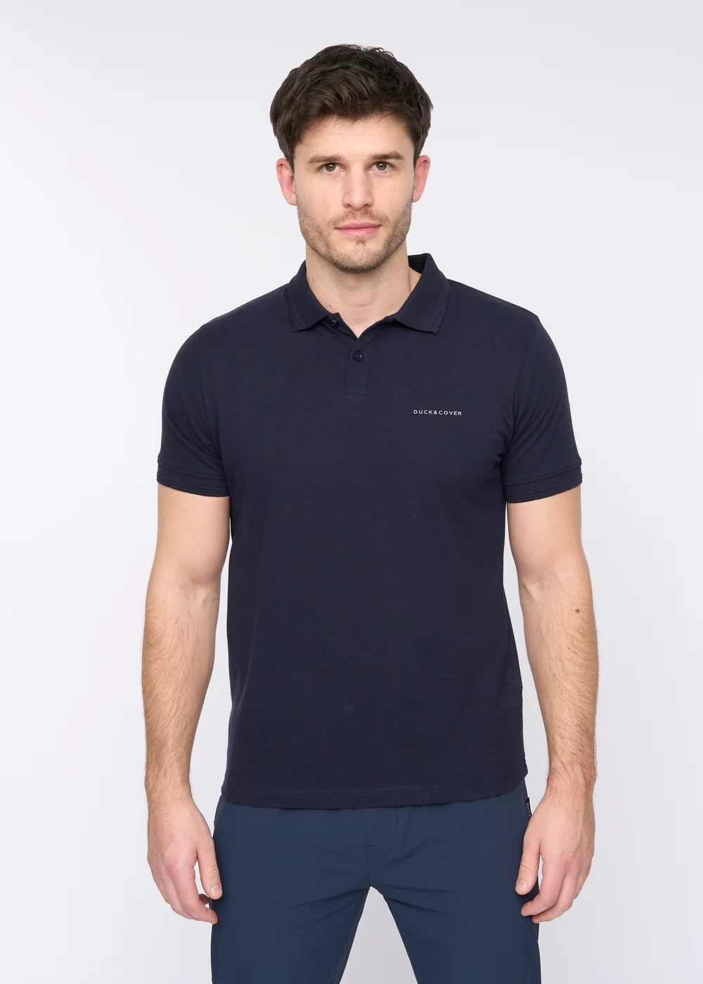 Duck & Cover Navy Limatar Polo - Small Image 1