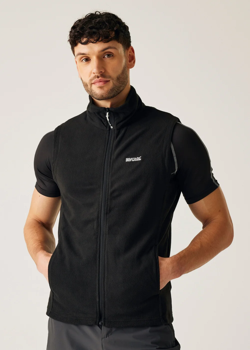 Regatta Black Tobias II Anti Pill Symmetry Bodywarmer - 5XL Image 1